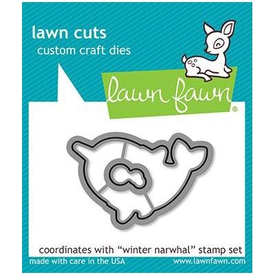 Lawn Fawn Outline Stanzschablonen - Winter Narwhal